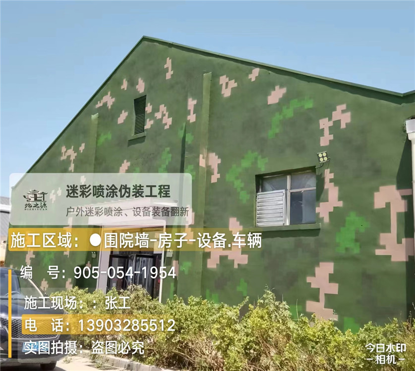 商洛外墙数码迷彩漆施工报价清单（100㎡标准墙面测算）